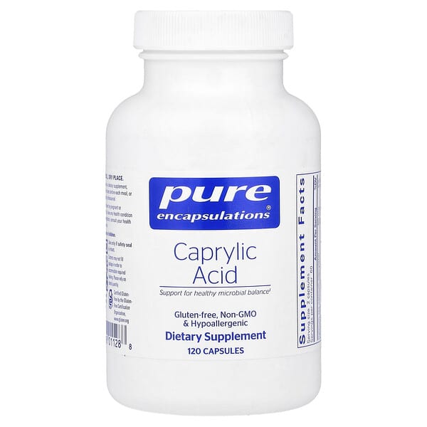 Pure Encapsulations, Caprylic Acid, 120 Capsules — product photo 1