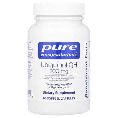 Pure Encapsulations, Ubiquinol-QH, 200 mg, 60 Softgels