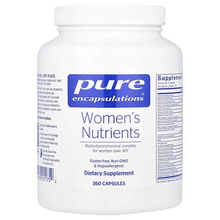 Pure Encapsulations, Nutrientes para mujeres, 360 cápsulas