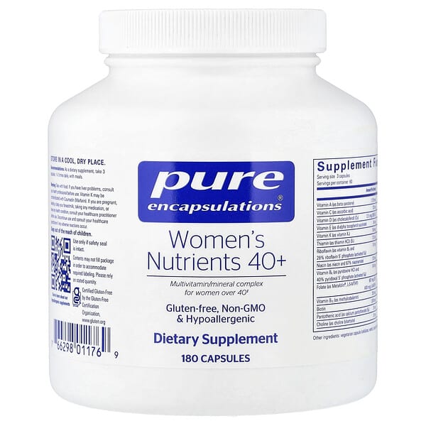 Pure Encapsulations, 여성용 영양소, 캡슐 180정