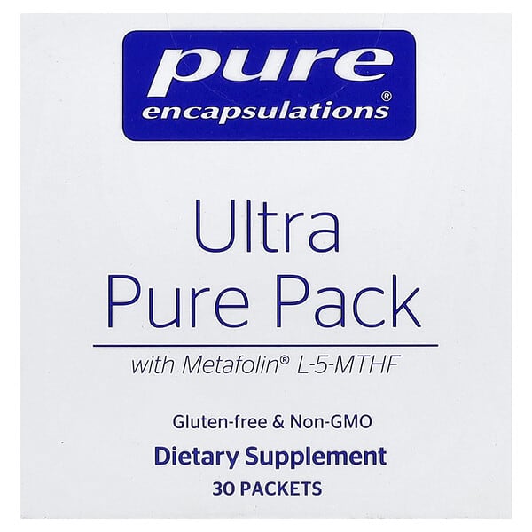 Pure Encapsulations, Ultra Pure Pack With Metafolin® L-5-MTHF, 30 Packets — product photo 1