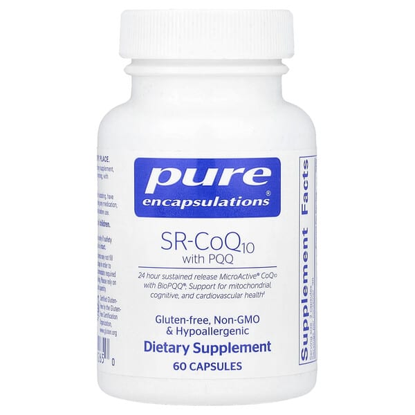 Pure Encapsulations, PQQ 함유 SR-CoQ10, 캡슐 60정