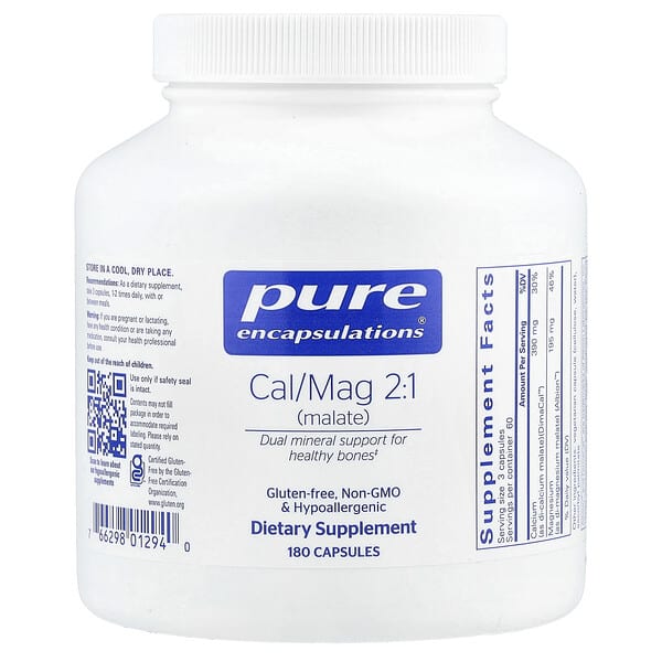 Cal/Mag 2:1 (Malate), 180 Capsules