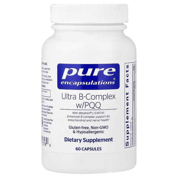 Pure Encapsulations, Ultra-B-Complex With PQQ, 60 Capsules — product photo 1