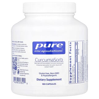 Pure Encapsulations, CurcumaSorb, 180 cápsulas