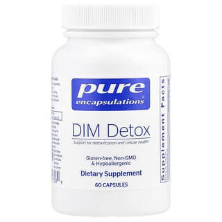 Pure Encapsulations, DIM Detox, 60 cápsulas