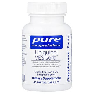 Pure Encapsulations, Ubiquinol VESIsorb®, 60 Softgel Capsules