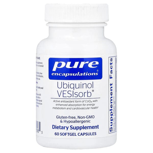 Pure Encapsulations, Ubiquinol VESIsorb®, 60 Softgel Capsules — product photo 1