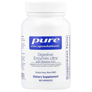 Pure Encapsulations, Enzymes digestives ultra avec bétaïne HCl, 90 capsules