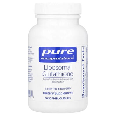 Pure Encapsulations, Liposomal Glutathione, 375 mg, 60 Softgels