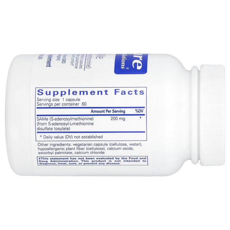 SAMe, 60 Capsules (200 mg per Capsule)