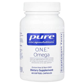 Pure Encapsulations, ONE™（ワン）オメガ、ソフトジェルカプセル60粒