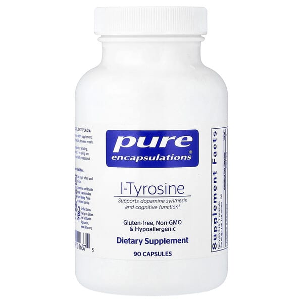 Pure Encapsulations, L-Tyrosine, 90 Capsules (500 mg per Capsule) — product photo 1