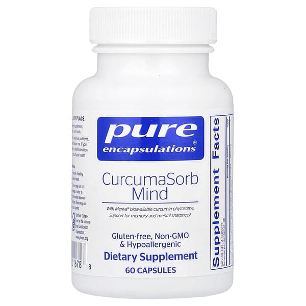 Pure Encapsulations, CurcumaSorb Mind, 60 Capsules — product photo 1