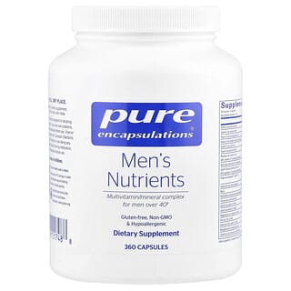 Pure Encapsulations (بيور إنكابسوليشنز)‏, مغذيات للرجال ، مركب متعدد الفيتامينات / المعادن للرجال فوق سن 40 عامًا ، 360 كبسولة