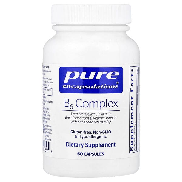 Pure Encapsulations, B6 Complex, 60 Capsules — product photo 1