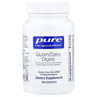 Pure Encapsulations, Gluten/Dairy Digest, 120 Capsules