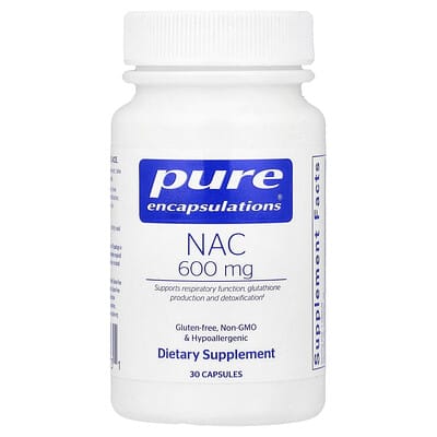 Pure Encapsulations, NAC, 600 mg, 30 Capsules