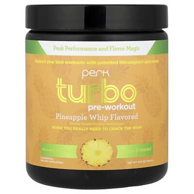 Perk Energy, Turbo, Pre-Workout, Pineapple Cream, 10.9 oz (304 g)