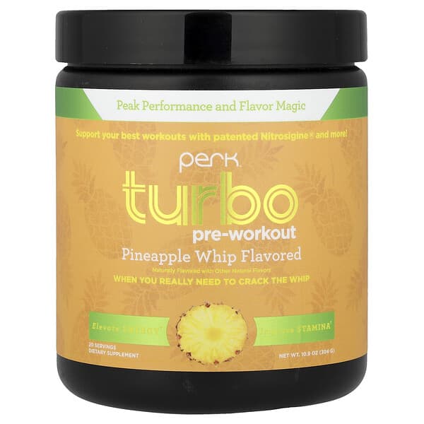Perk Energy, Turb, Pre-Workout, 파인애플 휩, 304g(10.9oz)