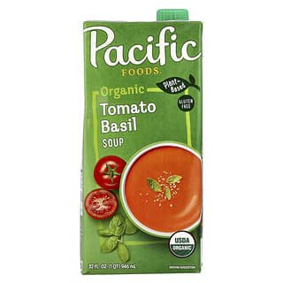Pacific Foods‏, شوربة الطماطم والريحان العضوية ، 32 أونصة سائلة (946 مل)