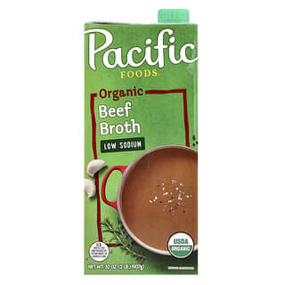Pacific Foods, Organic Beef Broth, Low Sodium, 32 oz (907 g)