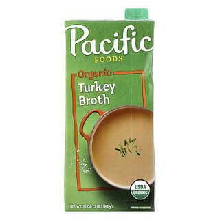 Pacific Foods‏, مرق الديك الرومي العضوي ، 32 أونصة (907 جم)