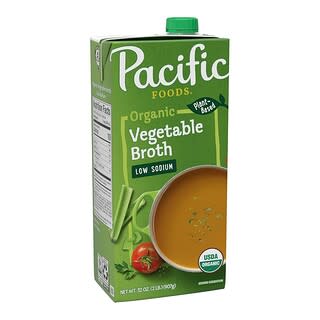 Pacific Foods, Organický zeleninový vývar, s nízkym obsahom sodíka, 907 g