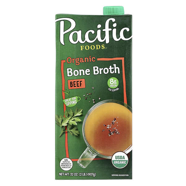 Pacific Foods, Organic Bone Broth, Beef, 32 oz (907 g) — product photo 1