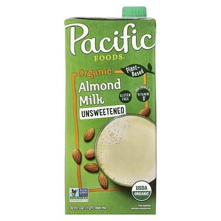 Pacific Foods‏, حليب اللوز العضوي ، غير محلى ، 32 أونصة سائلة (946 مل)