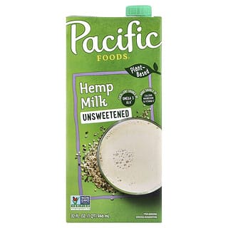 Pacific Foods, Hemp Milk, Unsweetened, 32 fl oz (946 ml)