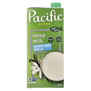 Pacific Foods, Hemp Milk, Unsweetened Vanilla, 32 fl oz (946 ml)
