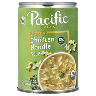 Pacific Foods, Organic Chicken Noodle Soup, Bio-Hühner-Nudelsuppe, 458 g (16,1 oz.)