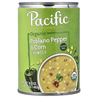 Pacific Foods, Organic Soup Poblano Pepper & Corn Chowder, 16.3 oz