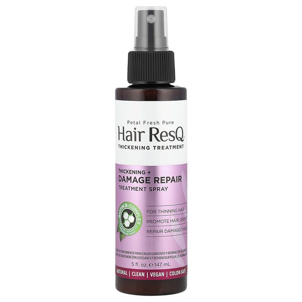 Petal Fresh, Hair ResQ®, 씨크닝 + 데미지 리페어 트리트먼트 스프레이, 147ml(5fl oz)