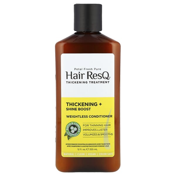 Petal Fresh, Hair ResQ® 씨크닝 트리트먼트, 웨이트레스 컨디셔너, 가는 모발용, 355ml(12fl oz)