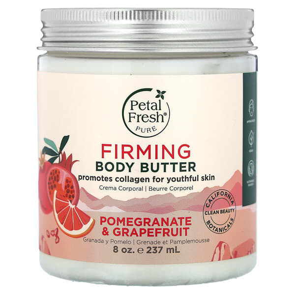 Petal Fresh, Pure, Firming Body Butter, Pomegranate & Grapefruit, 8 oz (237 ml)