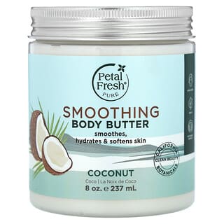 Petal Fresh, 스무딩 바디 버터, 코코넛, 237ml(8oz)