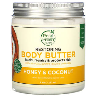 Petal Fresh, Beurre corporel réparateur au miel et à la noix de coco, 237 ml