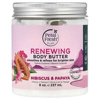Petal Fresh（ペタルフレッシュ）, リニューイングボディバター、ハイビスカス＆パパイヤ、237ml（8オンス）