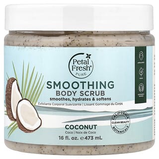 Petal Fresh（ペタルフレッシュ）, ピュア、スムージング ボディスクラブ、ココナッツ、473ml（16オンス）