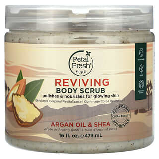 Petal Fresh, Pure, Reviving Body Scrub, Argan Oil & Shea, 16 fl oz (473 ml)