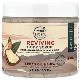 Petal Fresh（ペタルフレッシュ）, ピュア、Reviving Body Scrub、アルガンオイル＆シア、473ml