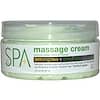 Spa BCL, Massage Cream, Lemongrass + Green Tea, 8 fl oz (237 ml)