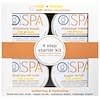 Spa, 4 Step Starter Kit, Softening & Hydrating, Milk + Honey with White Chocolate, 4 - 3 fl oz (85 ml) Each