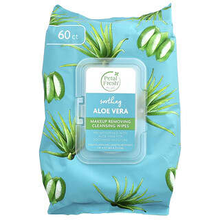 Petal Fresh, Makeup Removing Cleansing Wipes, Soothing  Aloe Vera, 60 Wipes