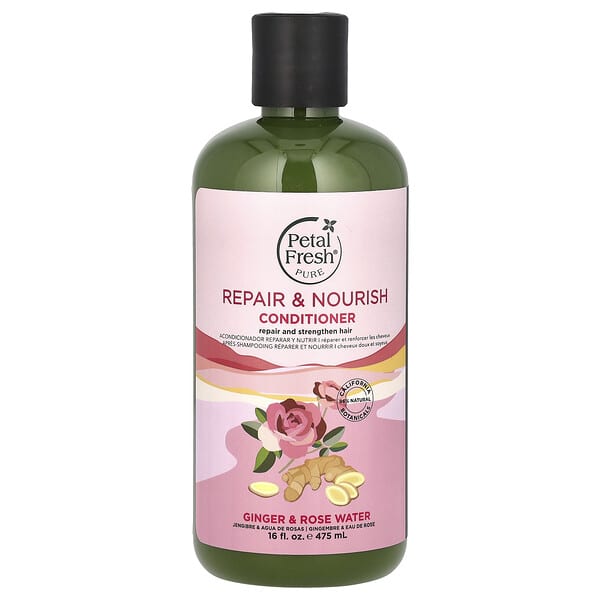 Petal Fresh, 퓨어, 리페어 앤 너리시 컨디셔너, 생강 및 로즈워터, 475ml(16fl oz)