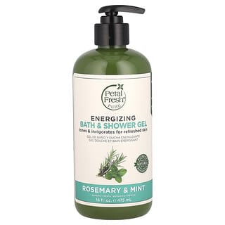 Petal Fresh, Energizing Bath & Shower Gel, Rosemary & Mint, 16 fl oz (475 ml)