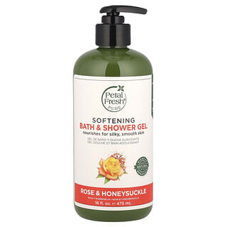 Petal Fresh, Softening Bath & Shower Gel, Rose & Honeysuckle, 16 fl oz (475 ml)