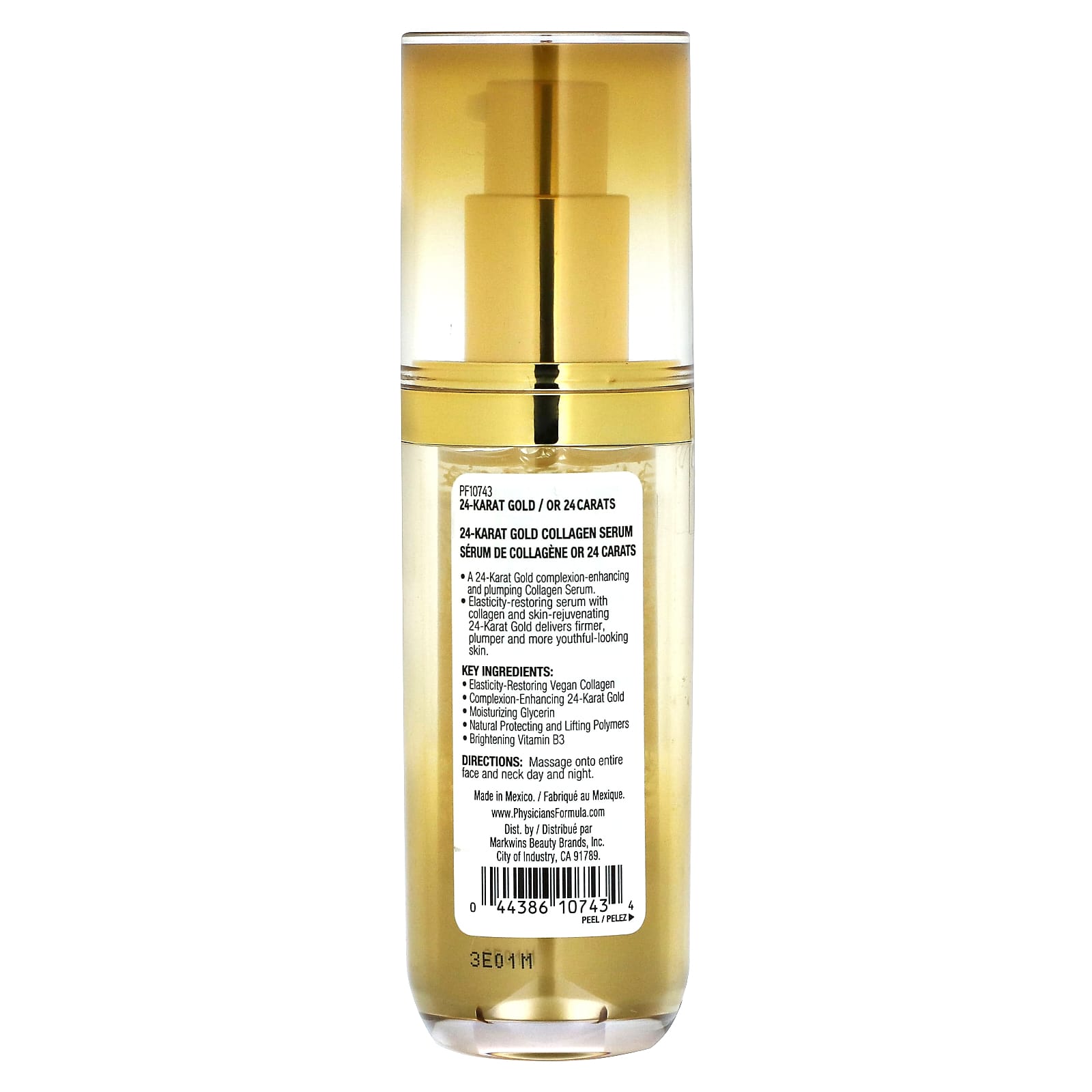 Physicians Formula, 24Karat Gold Collagen Serum , 1 fl oz (30 ml)